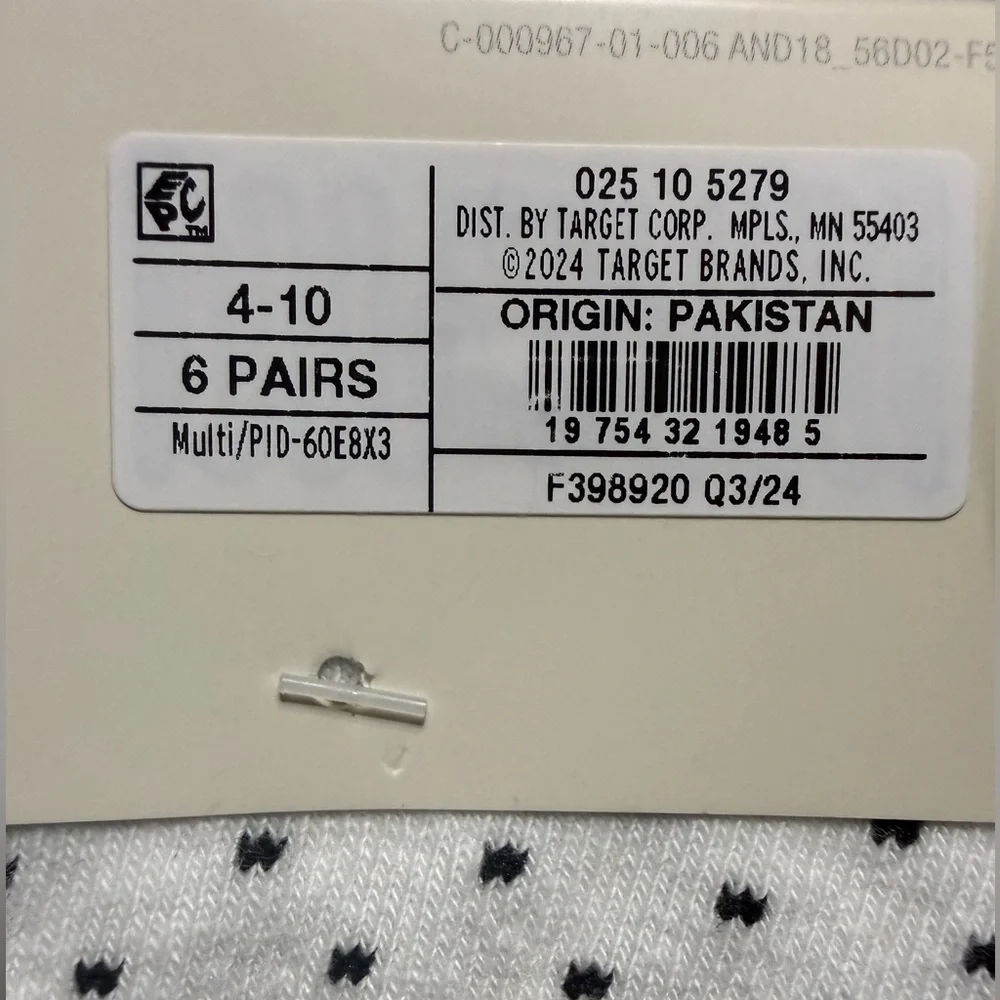 A New Day Women’s Patterned Socks - 12 Pack NWT Size 4-10 Cotton Blend
